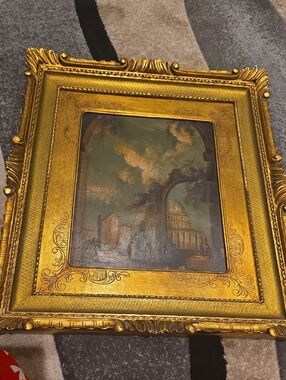 Bala Gold Framed Classical Architectural Painting
